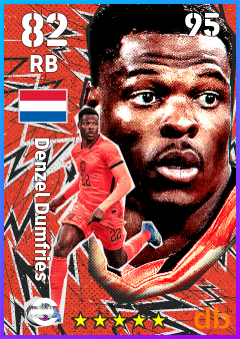 Denzel Dumfries — RB, OVR 82, MAX 95