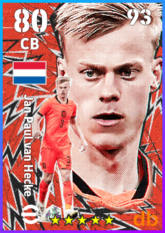 Jan Paul van Hecke — CB, OVR 80, MAX 93