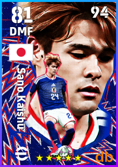 Sano Kaishu — DMF, OVR 81, MAX 94