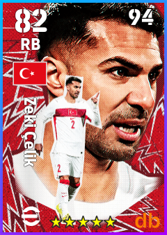 Zeki Çelik — RB, OVR 82, MAX 94