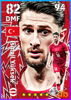 İsmail Yüksek — DMF, OVR 82, MAX 94