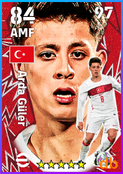 Arda Güler — AMF, OVR 84, MAX 97