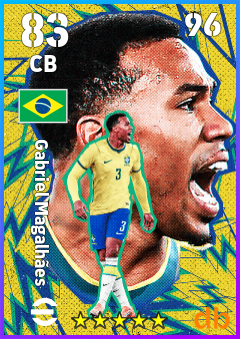 Gabriel Magalhães — CB, OVR 83, MAX 96
