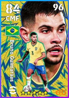 Bruno Guimarães — CMF, OVR 84, MAX 96