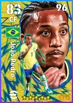 João Pedro — CF, OVR 83, MAX 96