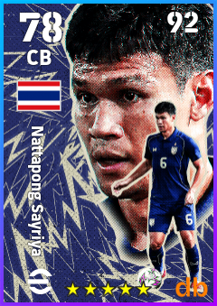 Nattapong Sayriya — CB, OVR 78, MAX 92