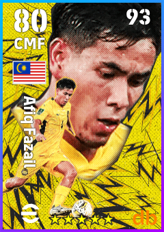 Afiq Fazail — CMF, OVR 80, MAX 93