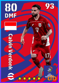Calvin Verdonk — DMF, OVR 80, MAX 93