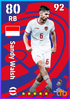 Sandy Walsh — RB, OVR 80, MAX 92
