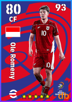 Ole Romeny — CF, OVR 80, MAX 93