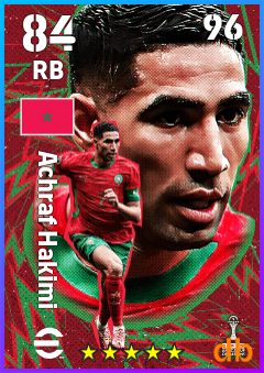 Achraf Hakimi eFootball player card