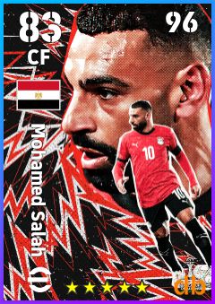 Mohamed Salah — CF, OVR 83, MAX 96