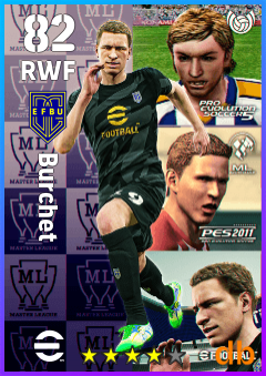 Burchet — RWF, OVR 82, MAX 82