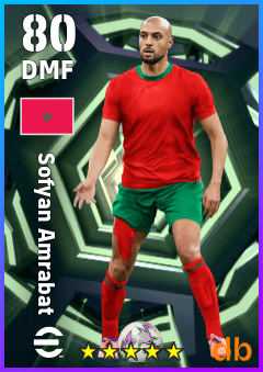 Sofyan Amrabat eFootball player card