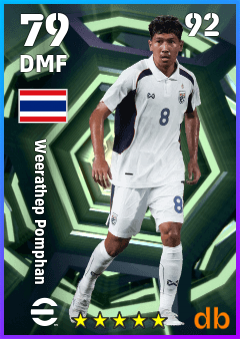 Weerathep Pomphan — DMF, OVR 79, MAX 92