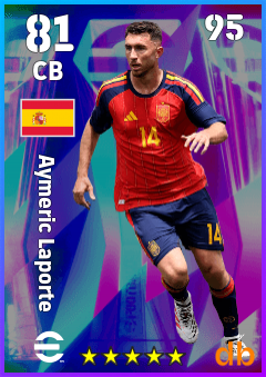 Aymeric Laporte — CB, OVR 81, MAX 95