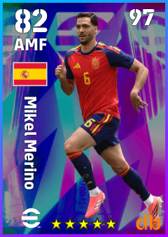 Mikel Merino — AMF, OVR 82, MAX 97