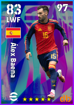Álex Baena — LWF, OVR 83, MAX 97