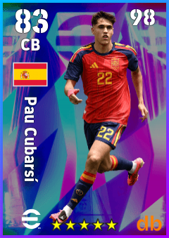 Pau Cubarsí — CB, OVR 83, MAX 98