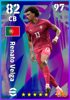 Renato Veiga — CB, OVR 82, MAX 97