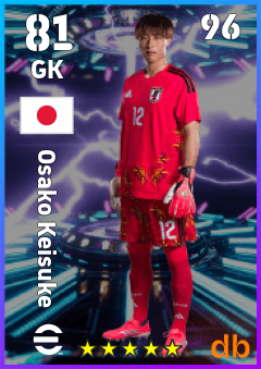 Osako Keisuke — GK, OVR 81, MAX 96