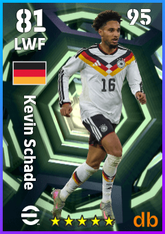 Kevin Schade — LWF, OVR 81, MAX 95