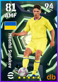 Heorhii Sudakov — AMF, OVR 81, MAX 94