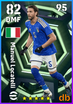 Manuel Locatelli — DMF, OVR 82, MAX 95