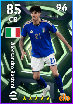 Alessandro Bastoni — CB, OVR 85, MAX 96