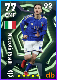 Niccolò Pisilli — CMF, OVR 77, MAX 92