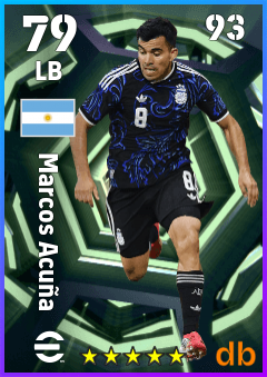 Marcos Acuña — LB, OVR 79, MAX 93