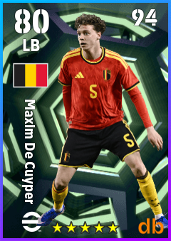 Maxim De Cuyper — LB, OVR 80, MAX 94