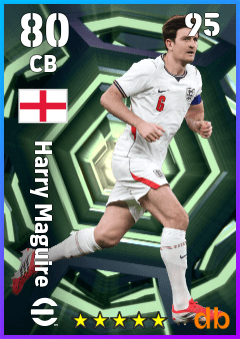 Harry Maguire — CB, OVR 80, MAX 95