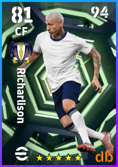 Richarlison — CF, OVR 81, MAX 94