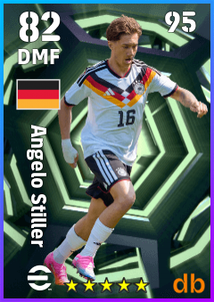 Angelo Stiller — DMF, OVR 82, MAX 95