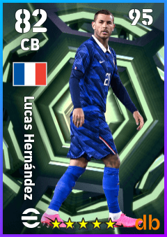 Lucas Hernández — CB, OVR 82, MAX 95