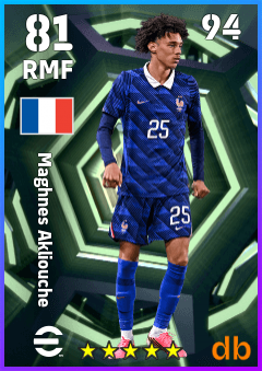 Maghnes Akliouche — RMF, OVR 81, MAX 94
