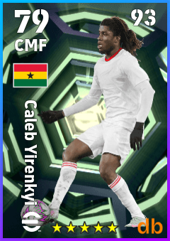 Caleb Yirenkyi — CMF, OVR 79, MAX 93