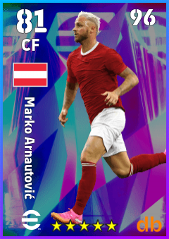 Marko Arnautović — CF, OVR 81, MAX 96