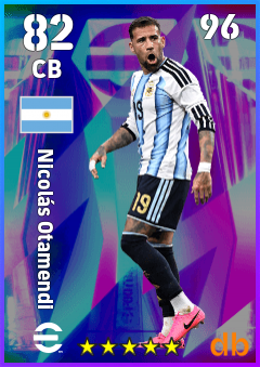 Nicolás Otamendi — CB, OVR 82, MAX 96