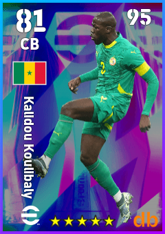 Kalidou Koulibaly — CB, OVR 81, MAX 95