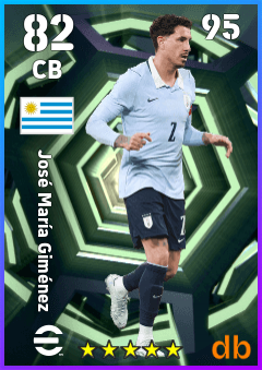 José María Giménez — CB, OVR 82, MAX 95