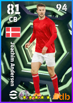 Joachim Andersen — CB, OVR 81, MAX 94