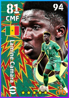 Lamine Camara — CMF, OVR 81, MAX 94