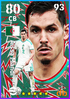Aissa Mandi — CB, OVR 80, MAX 93