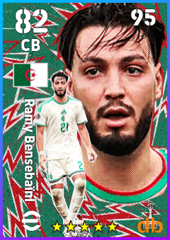 Ramy Bensebaïni — CB, OVR 82, MAX 95