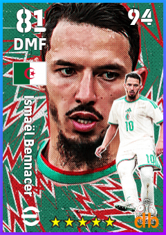 Ismaël Bennacer — DMF, OVR 81, MAX 94
