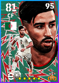 Mohammed Amoura — CF, OVR 81, MAX 95