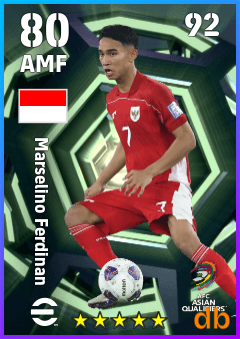 Marselino Ferdinan — AMF, OVR 80, MAX 92