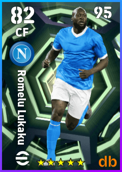 Romelu Lukaku — CF, OVR 82, MAX 95